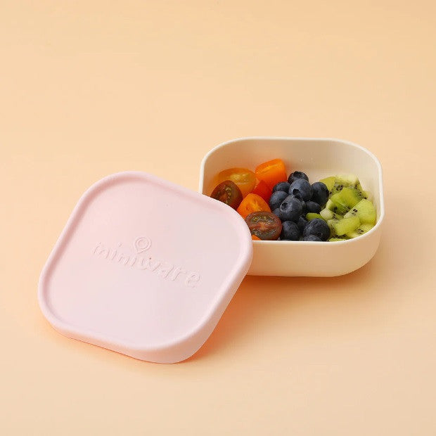 Bol pentru mâncare Snack Bowl, de la Miniware, 100% din materiale naturale biodegradabile, Vanilla/Cotton Candy