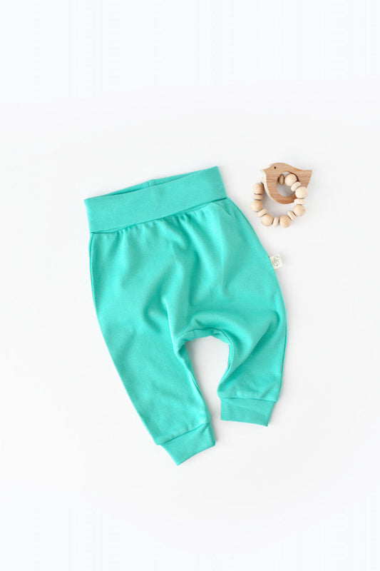 Pantaloni bebe din bumbac organic