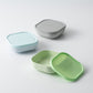 Set 3 boluri pentru mâncare Snack Bowl, de la Miniware, 100% din materiale naturale biodegradabile, Aqua+Grey+Keylime