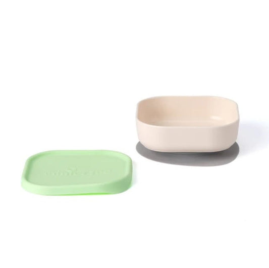 Bol pentru mâncare Snack Bowl, de la Miniware, 100% din materiale naturale biodegradabile, Vanilla/Key Lime